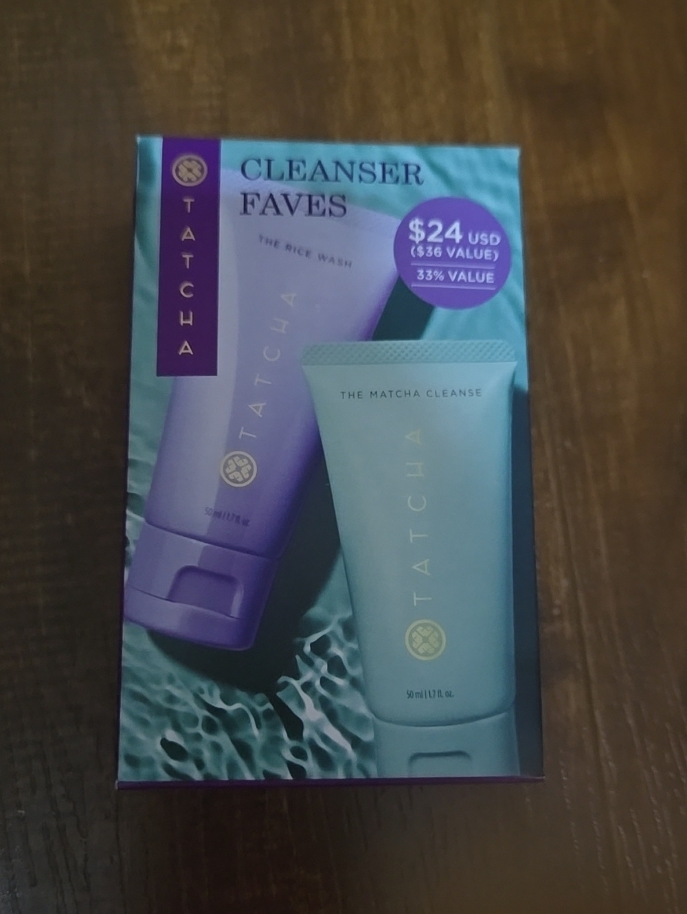 Tatcha Cleanser Duo – Purple & Teal Tubes